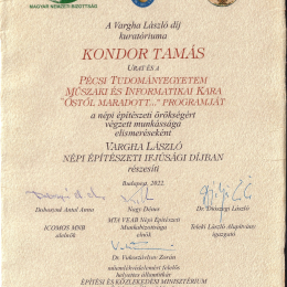Vargha László ifjúsági díj